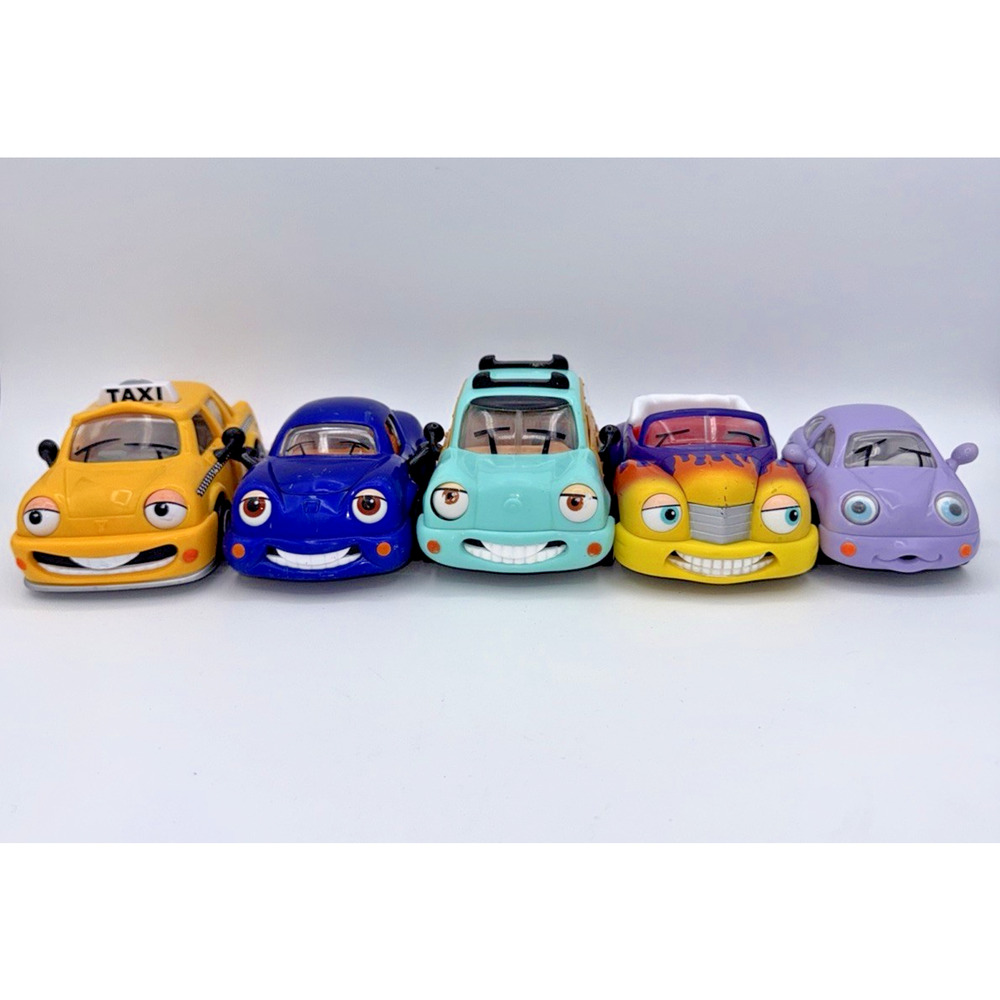 Vintage Chevron Cars Lot of 5 Collectible Toy Cars Tyler Taxi Woody Wagon + more
